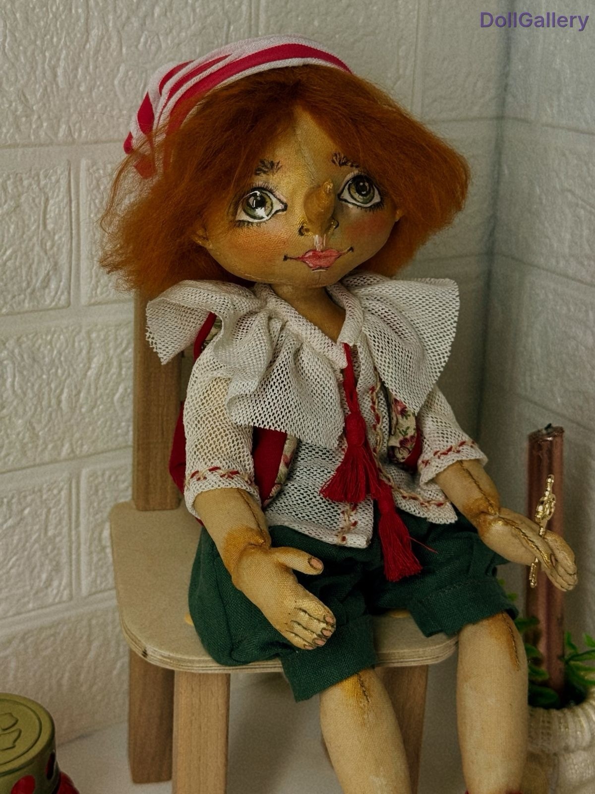 Кукла Handmade, Буратино